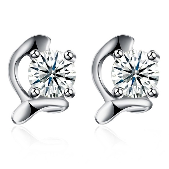 **SALACIA* 925 Sterling Silver Stud Earrings - Picture 1 of 5